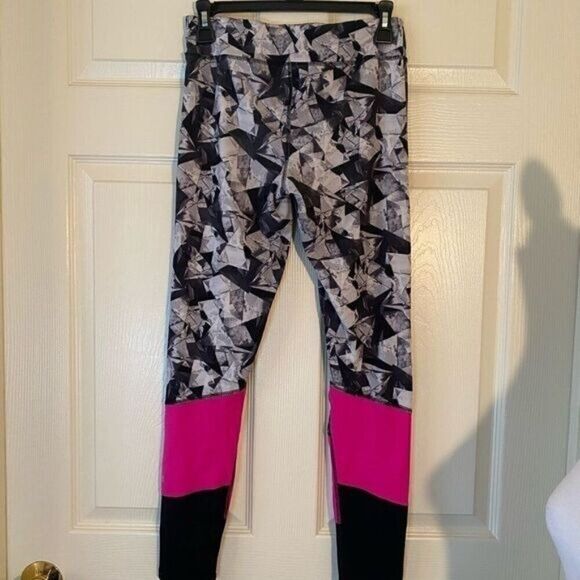Champion women's multicolor patterned athletic spandex high rise leggings sz XL - Picture 4 of 8